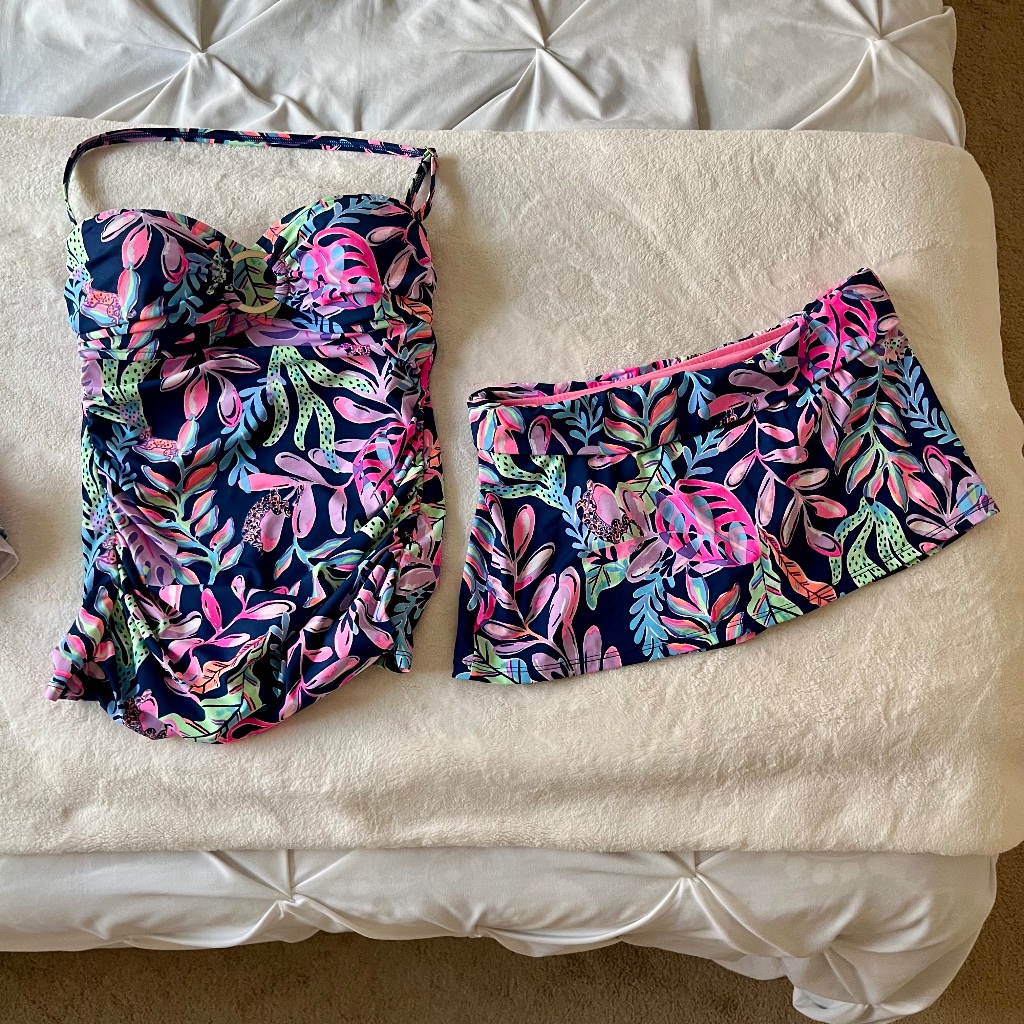 New W/O Tags Lilly Pulitzer Kady Tankini Set (Top + Bottom)